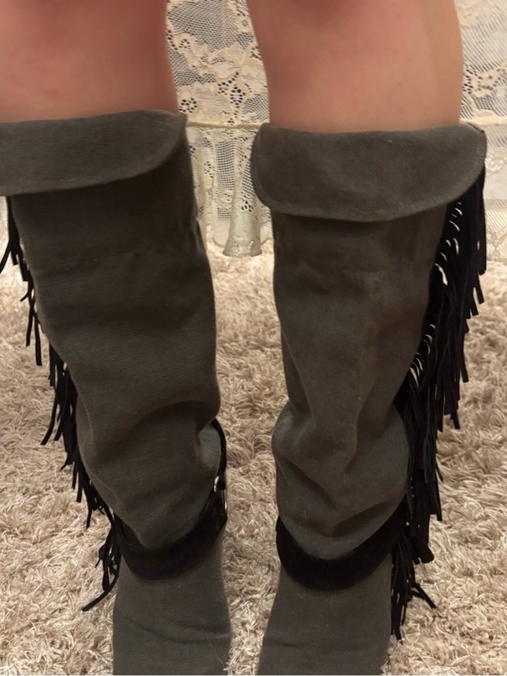 Isabel Marant Fringe Heeled boots - Picture 3 of 5